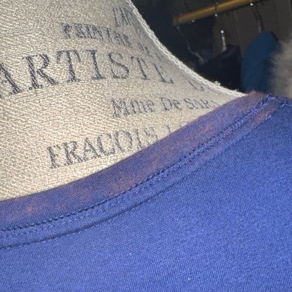 Victoria's Secret Navy Blue Long Sleeve Pajama Top - Picture 9 of 11